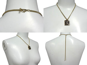 極美品 CHANEL シャネル ネックレス スクエア ココマーク アクセサリー 2way ABB742 A23B刻印 GP ゴールド 中古 4c074262