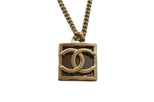極美品 CHANEL シャネル ネックレス スクエア ココマーク アクセサリー 2way ABB742 A23B刻印 GP ゴールド 中古 4c074262