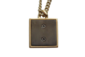 極美品 CHANEL シャネル ネックレス スクエア ココマーク アクセサリー 2way ABB742 A23B刻印 GP ゴールド 中古 4c074262