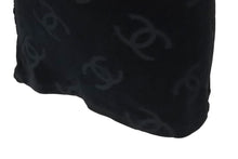 Load image into Gallery viewer, 極美品 CHANEL シャネル ココマーク ベロア トップス Tシャツ P06933V04730 サイズ40 ヴィンテージ ブラック 総柄 中古 4c074265