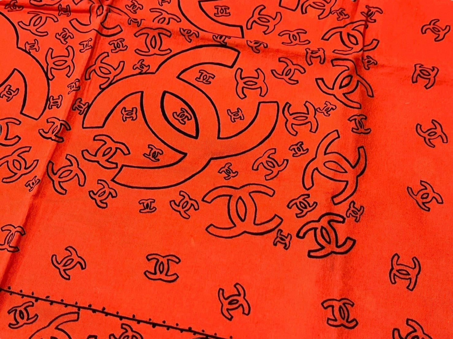 CHANEL シャネル スカーフ バンダナ柄 ココマーク ペイズリー