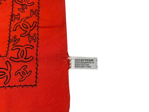 CHANEL シャネル スカーフ バンダナ柄 ココマーク ペイズリー CHANEL シャネル スカーフ バンダナ柄 ココマーク ペイズリー
