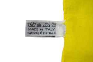 CHANEL シャネル スカーフ バンダナ柄 ココマーク ペイズリー ハンカチ 92年製 イエロー コットン 美品 中古 4c074270