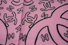 Load image into Gallery viewer, CHANEL シャネル スカーフ バンダナ柄 ココマーク ペイズリー ハンカチ 92年製 ピンク コットン 良品 中古 4c074271
