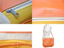 Load image into Gallery viewer, GOYARD ゴヤール ベルヴェデーレ メッセンジャーバッグ ショルダーバッグ フランス製 PVC レザー オレンジ シルバー 美品 中古 4c074280