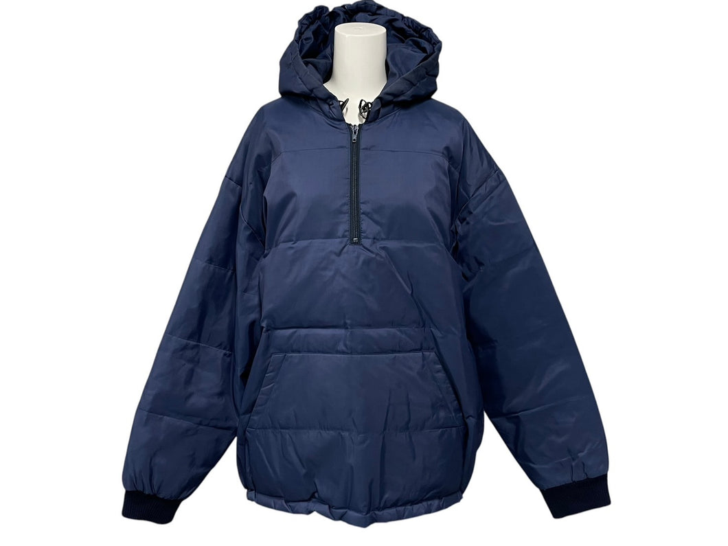 GOOD ENOUGH グッドイナフ Nylon Anorak Jacket ナイロンアノラックジャケット ブルー L 90s 美品 中古 4c074281
