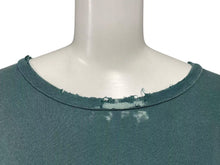 Load image into Gallery viewer, 新品未使用 Enfants Riches Deprimes ERD Tシャツ ダメージ加工 グリーン コットン サイズM 中古 4c074291