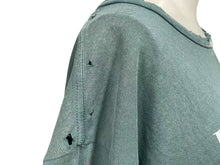 Load image into Gallery viewer, 新品未使用 Enfants Riches Deprimes ERD Tシャツ ダメージ加工 グリーン コットン サイズM 中古 4c074291