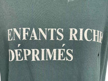 Load image into Gallery viewer, 新品未使用 Enfants Riches Deprimes ERD Tシャツ ダメージ加工 グリーン コットン サイズM 中古 4c074291