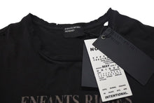 Load image into Gallery viewer, 新品未使用 Enfants Riches Deprimes ERD Tシャツ ダメージ加工 ブラック コットン サイズXS 中古 4c074292