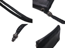 Load image into Gallery viewer, CHROME HEARTS クロムハーツ 2ZIP ウォレット クロスボタン レザーウォレット 二つ折り財布 レザー シルバー925 ブラック 美品 中古 4c074299