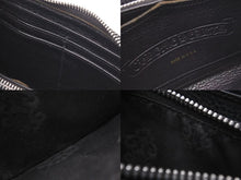Load image into Gallery viewer, CHROME HEARTS クロムハーツ 長財布 BSフレア ウォレットダガー ラウンドジップ レザー ブラック シルバー925 美品 中古 4c074300