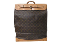 Load image into Gallery viewer, LOUIS VUITTON ルイヴィトン スティーマー トラベルケース M41126 モノグラムキャンバス ブラウン ゴールド金具 美品 中古 4c074301