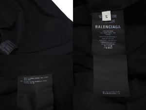 BALENCIAGA バレンシアガ 18SS SINNERプリントビッグサイズTシャツ 489862 コットン ブラック サイズS 良品 中古 4c074302