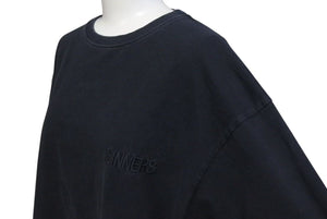 BALENCIAGA バレンシアガ 18SS SINNERプリントビッグサイズTシャツ 489862 コットン ブラック サイズS 良品 中古 4c074302