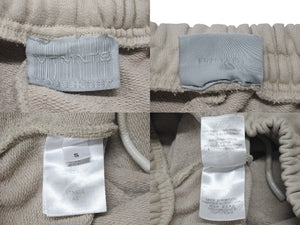 VETEMENTS ヴェトモン BARCODE PATCH SWEATPANTS バーコードパッチ スウェットパンツ ベージュ サイズS 美品 中古 4c074312 