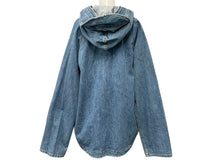 Load image into Gallery viewer, EVISU エビス Lace Up Denim Parka レースアップデニムパーカー サイズ 40 インディゴ コットン100％ 美品 中古 4c074323