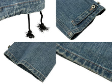 Load image into Gallery viewer, EVISU エビス Lace Up Denim Parka レースアップデニムパーカー サイズ 40 インディゴ コットン100％ 美品 中古 4c074323