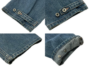 EVISU エビス Lace Up Denim Parka レースアップデニムパーカー サイズ 40 インディゴ コットン100％ 美品 中古 4c074323