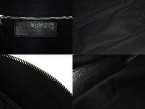 BALENCIAGA バレンシアガ マトラッセ シティ ハンドバッグ ブラック カーフ シルバー金具 ミニボストン 鞄 168031 美品 中古 4c074324