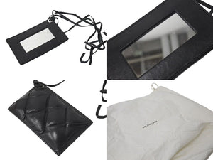 BALENCIAGA バレンシアガ マトラッセ シティ ハンドバッグ ブラック カーフ シルバー金具 ミニボストン 鞄 168031 美品 中古 4c074324