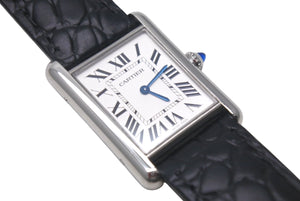 極美品 CARTIER カルティエ 時計 タンクマスト LM クォーツ メンズ WSTA0041 SS シルバー クォーツ 中古 4c074338