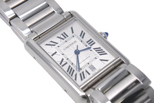 極美品 CARTIER カルティエ 時計 WSTA0053 タンク マスト ウォッチ XL メンズ SS シルバー クォーツ 中古 4c074339