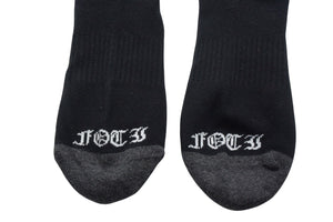 新品未使用 CHROME HEARTS クロムハーツ 靴下 マッティボーイ スケルトン ソックス ロゴ刺繍 ブラック 中古 4c074345