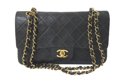 CHANEL シャネル マトラッセ 23cm ココマーク ショルダーバッグ 2番台 スムースレザー カーキ ゴールド金具 美品 中古 4c074353