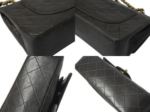 CHANEL シャネル マトラッセ 23cm ココマーク ショルダーバッグ 2番台 スムースレザー カーキ ゴールド金具 美品 中古 4c074353