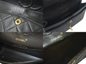CHANEL シャネル マトラッセ 23cm ココマーク ショルダーバッグ 2番台 スムースレザー カーキ ゴールド金具 美品 中古 4c074353