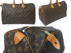 LOUIS VUITTON ルイヴィトン スピーディ40 モノグラム ボストンバッグ ブラウン M41522 SP1929 美品 中古 4c074359
