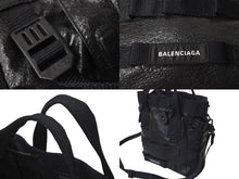 Load image into Gallery viewer, 極美品 BALENCIAGA バレンシアガ ARMY SMALL TOTE アーミースモールトートバッグ アリーナラムスキン ナイロン 中古 4c074400