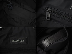 極美品 BALENCIAGA バレンシアガ ARMY SMALL TOTE アーミースモールトートバッグ アリーナラムスキン ナイロン 中古 4c074400