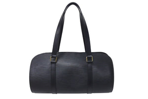 極美品 LOUIS VUITTON ルイヴィトン エピ スフロ ハンドバッグ レザー ノワール M52222 エピレザー ゴールド金具 中古 4c074407