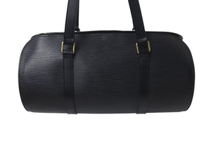 極美品 LOUIS VUITTON ルイヴィトン エピ スフロ ハンドバッグ レザー ノワール M52222 エピレザー ゴールド金具 中古 4c074407