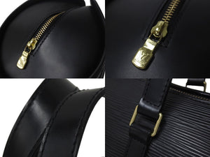 極美品 LOUIS VUITTON ルイヴィトン エピ スフロ ハンドバッグ レザー ノワール M52222 エピレザー ゴールド金具 中古 4c074407