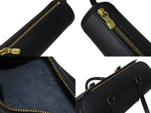 極美品 LOUIS VUITTON ルイヴィトン エピ スフロ ハンドバッグ レザー ノワール M52222 エピレザー ゴールド金具 中古 4c074407