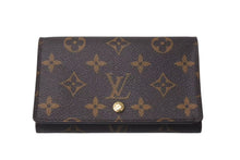 Load image into Gallery viewer, LOUIS VUITTON ルイヴィトン ポルトモネ ビエ トレゾール 二つ折り財布 M61730 モノグラムキャンバス ブラウン 美品 中古 4c074412