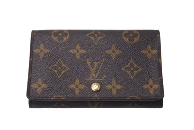 LOUIS VUITTON ルイヴィトン ポルトモネ ビエ トレゾール 二つ折り財布 M61730 モノグラムキャンバス ブラウン 美品 中古 4c074412
