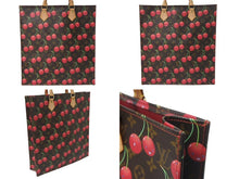 Load image into Gallery viewer, 極美品 LOUIS VUITTON ルイヴィトン モノグラム チェリー サックプラ トートバッグ ブラウン M95010 村上隆 2005年春夏 中古 4c074413