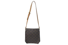 Load image into Gallery viewer, LOUIS VUITTON ルイヴィトン モノグラム ミュゼットサルサ ショルダーバッグ M51258 ブラウン PVC ヌメ革 ゴールド金具 美品 中古 4c074421