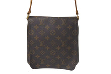Load image into Gallery viewer, LOUIS VUITTON ルイヴィトン モノグラム ミュゼットサルサ ショルダーバッグ M51258 ブラウン PVC ヌメ革 ゴールド金具 美品 中古 4c074421