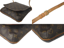 Load image into Gallery viewer, LOUIS VUITTON ルイヴィトン モノグラム ミュゼットサルサ ショルダーバッグ M51258 ブラウン PVC ヌメ革 ゴールド金具 美品 中古 4c074421