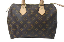 Load image into Gallery viewer, 新品同様 LOUIS VUITTON ルイヴィトン スピーディ25 ハンドバッグ M41528 モノグラム PVC ゴールド金具 ブラウン 中古 4c074423