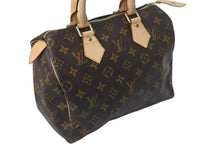 Load image into Gallery viewer, 新品同様 LOUIS VUITTON ルイヴィトン スピーディ25 ハンドバッグ M41528 モノグラム PVC ゴールド金具 ブラウン 中古 4c074423