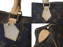Load image into Gallery viewer, 新品同様 LOUIS VUITTON ルイヴィトン スピーディ25 ハンドバッグ M41528 モノグラム PVC ゴールド金具 ブラウン 中古 4c074423