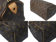 Load image into Gallery viewer, 新品同様 LOUIS VUITTON ルイヴィトン スピーディ25 ハンドバッグ M41528 モノグラム PVC ゴールド金具 ブラウン 中古 4c074423