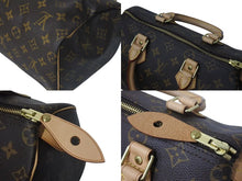 Load image into Gallery viewer, 新品同様 LOUIS VUITTON ルイヴィトン スピーディ25 ハンドバッグ M41528 モノグラム PVC ゴールド金具 ブラウン 中古 4c074423