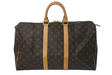 LOUIS VUITTON ルイヴィトン キーポル 40 ボストンバック M41522 モノグラム ブラウン 美品 中古 4c074447
